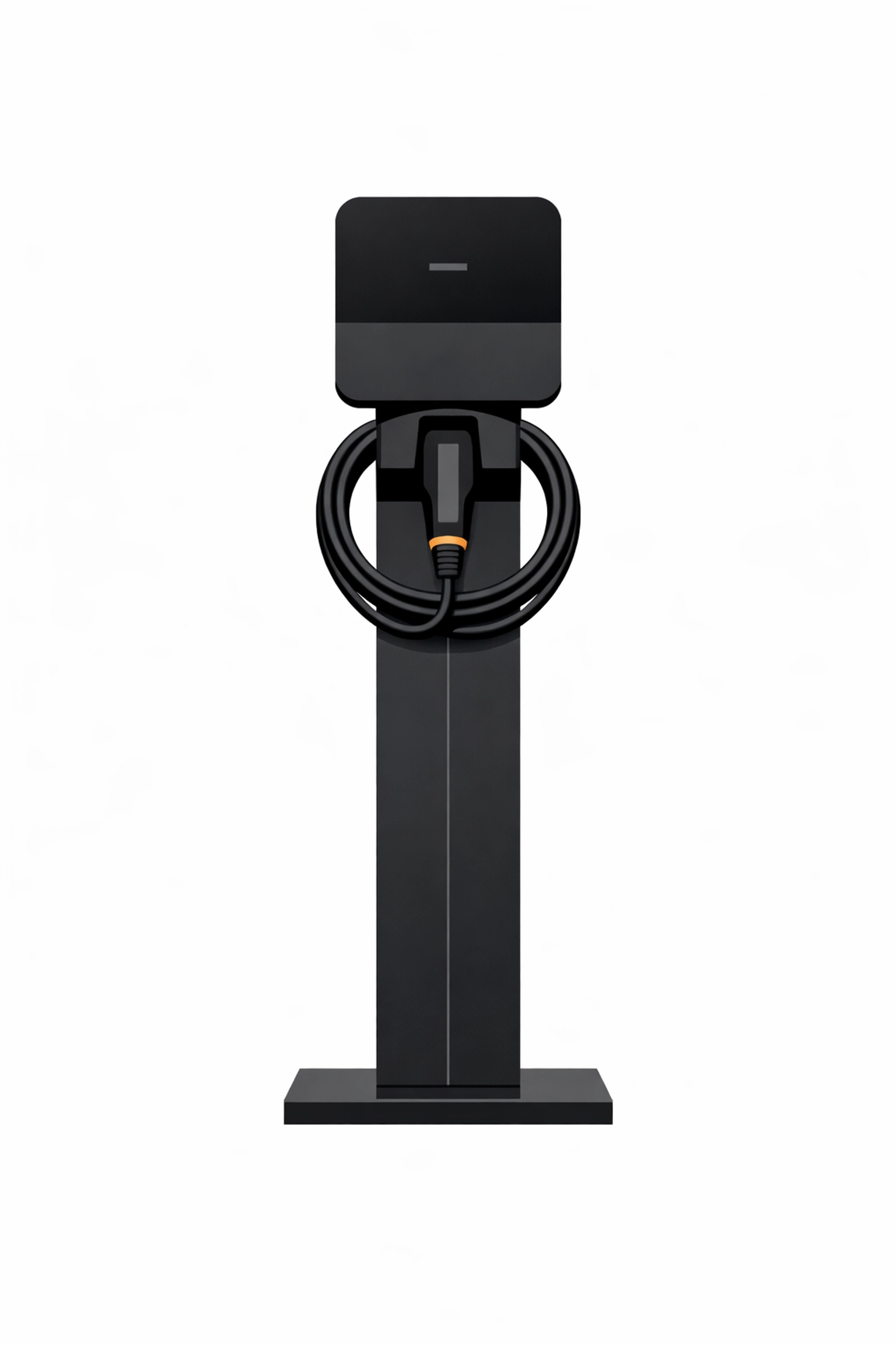 Freistehende Wallbox auf einer Stele als moderne Ladelösung in Wien