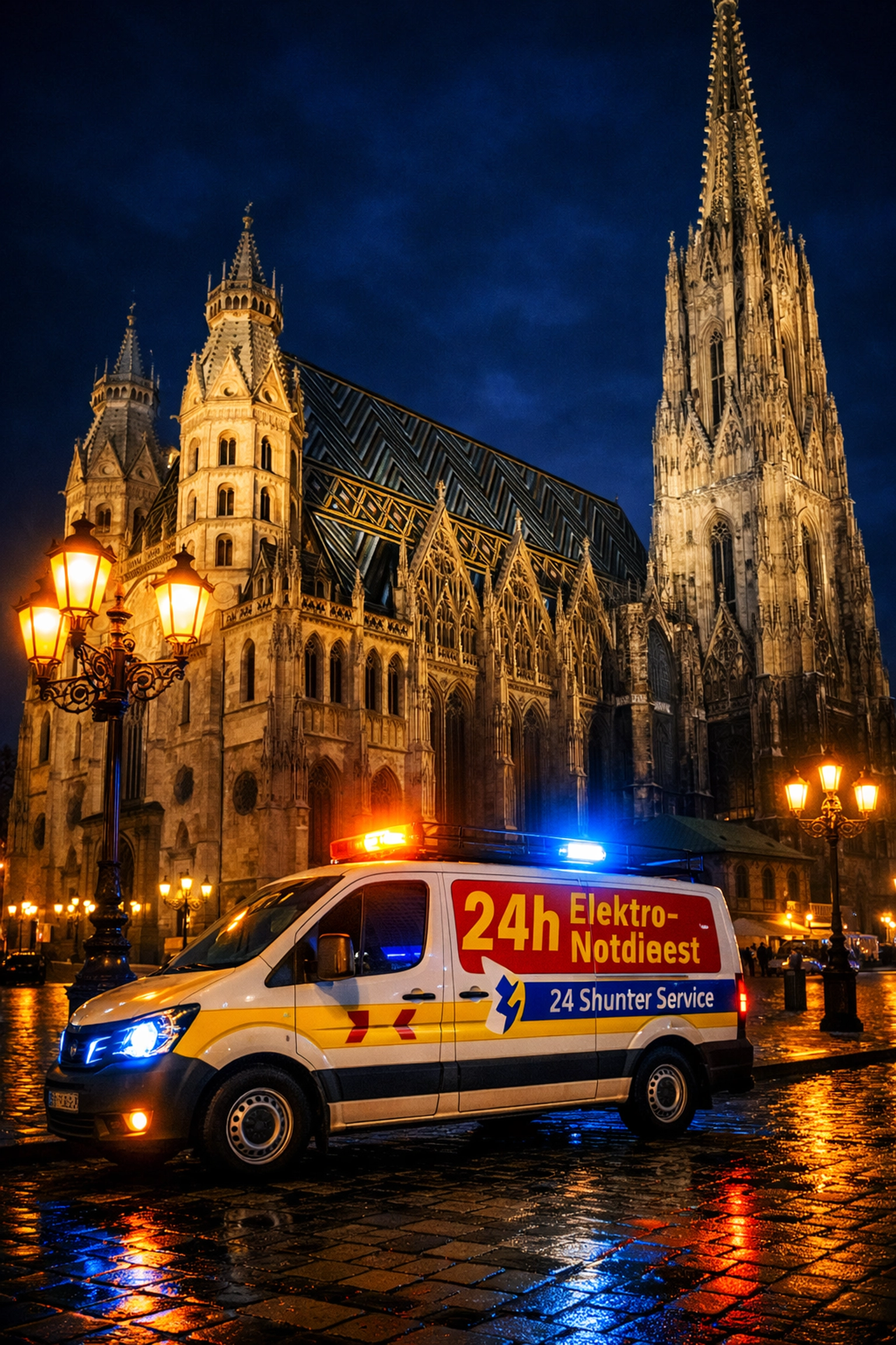 Elektriker Notdienst 24/7 vor Stephansdom in Wien Innere Stadt