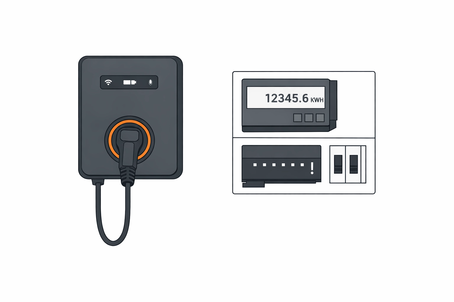 Moderne Smart Home Wallbox und digitales Energiemanagement für effizientes Laden in Wien.