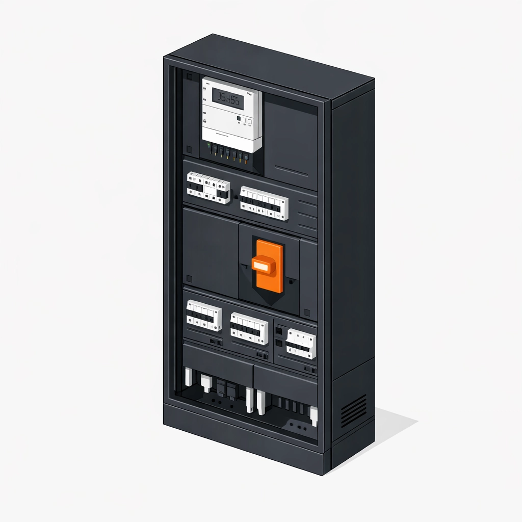 Technischer Elektro-Zählerschrank für die Überprüfung der elektrischen Sicherheit und E-Befund in Wien.