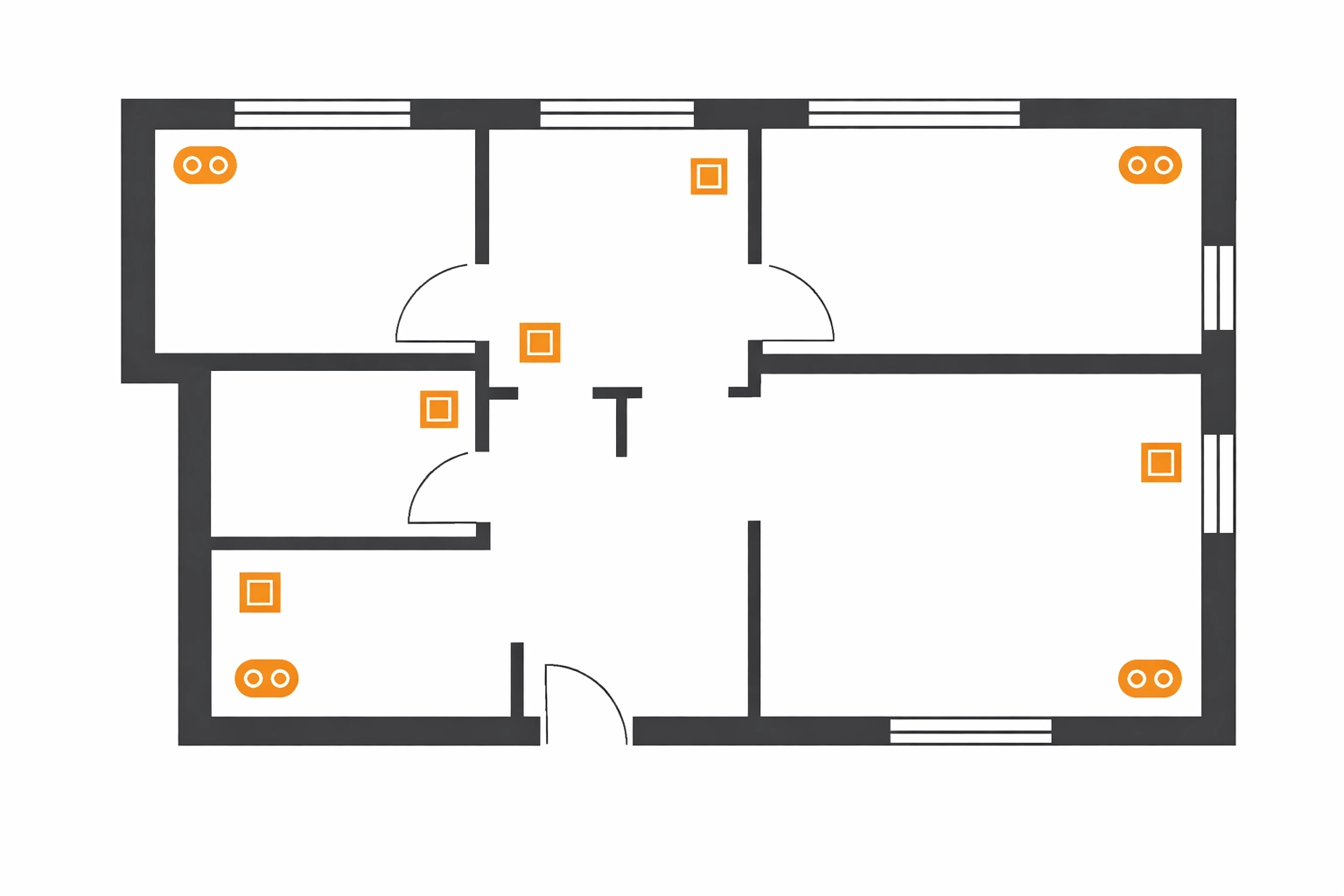 Technischer Grundriss für die professionelle Elektroplanung in Klosterneuburg und Mödling.