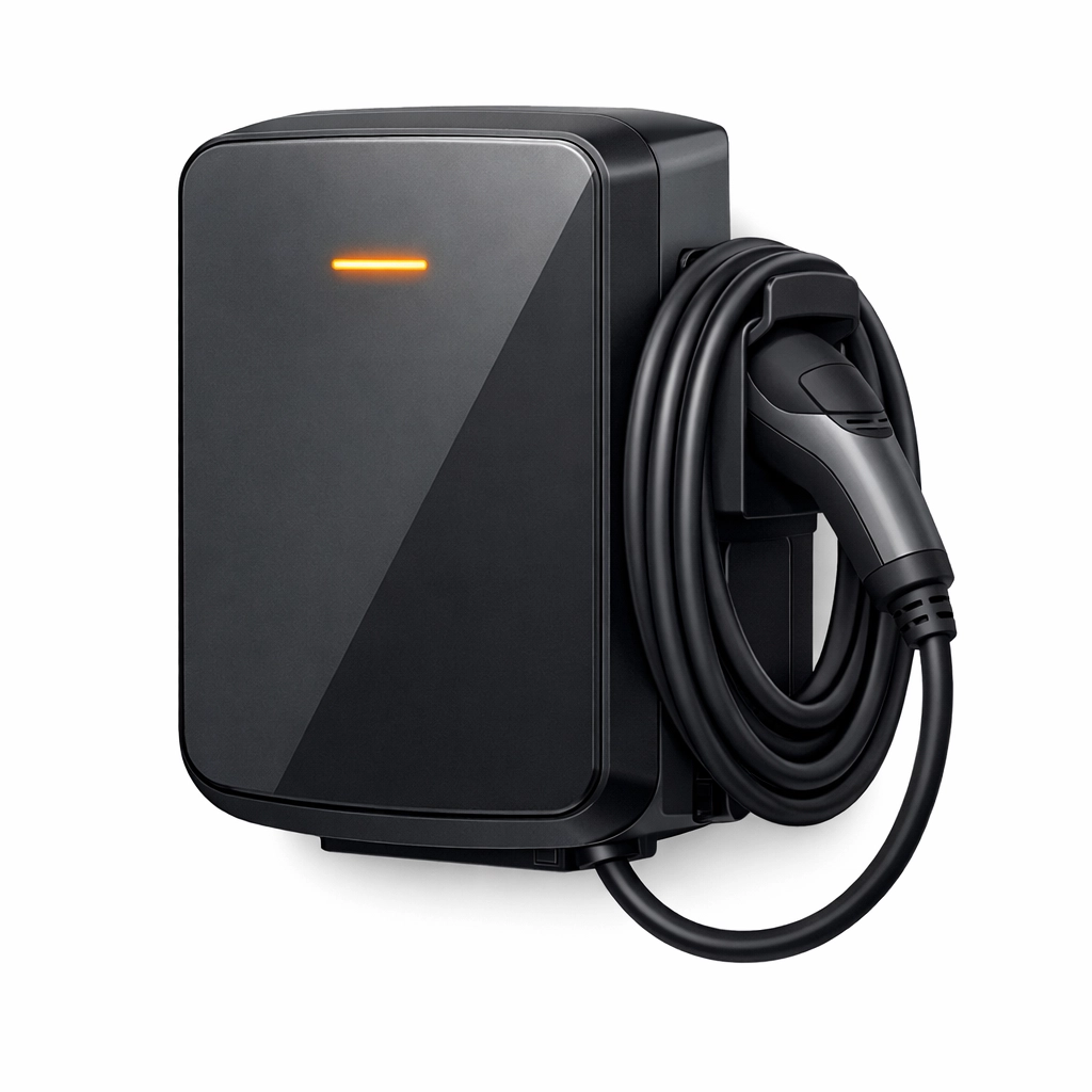Moderne smarte Wallbox für E-Autos als Teil einer zukunftssicheren Elektroinstallation.