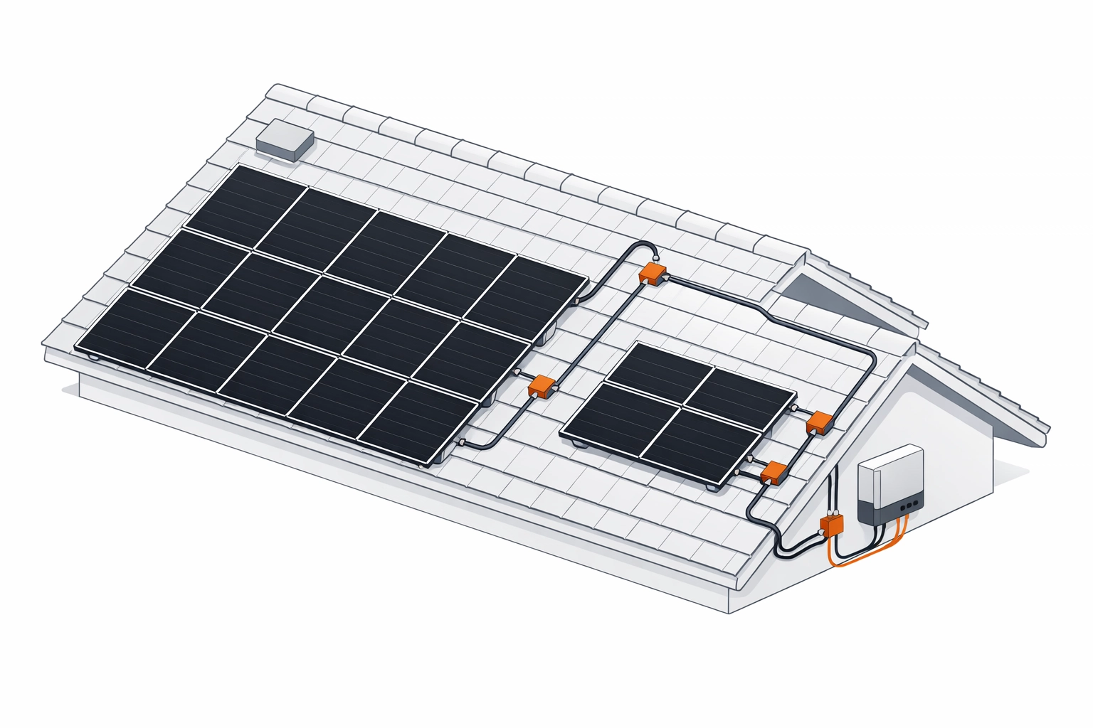PV Anlage in Wien: Moderne Photovoltaik-Module auf einer Dachstruktur für nachhaltigen Strom.