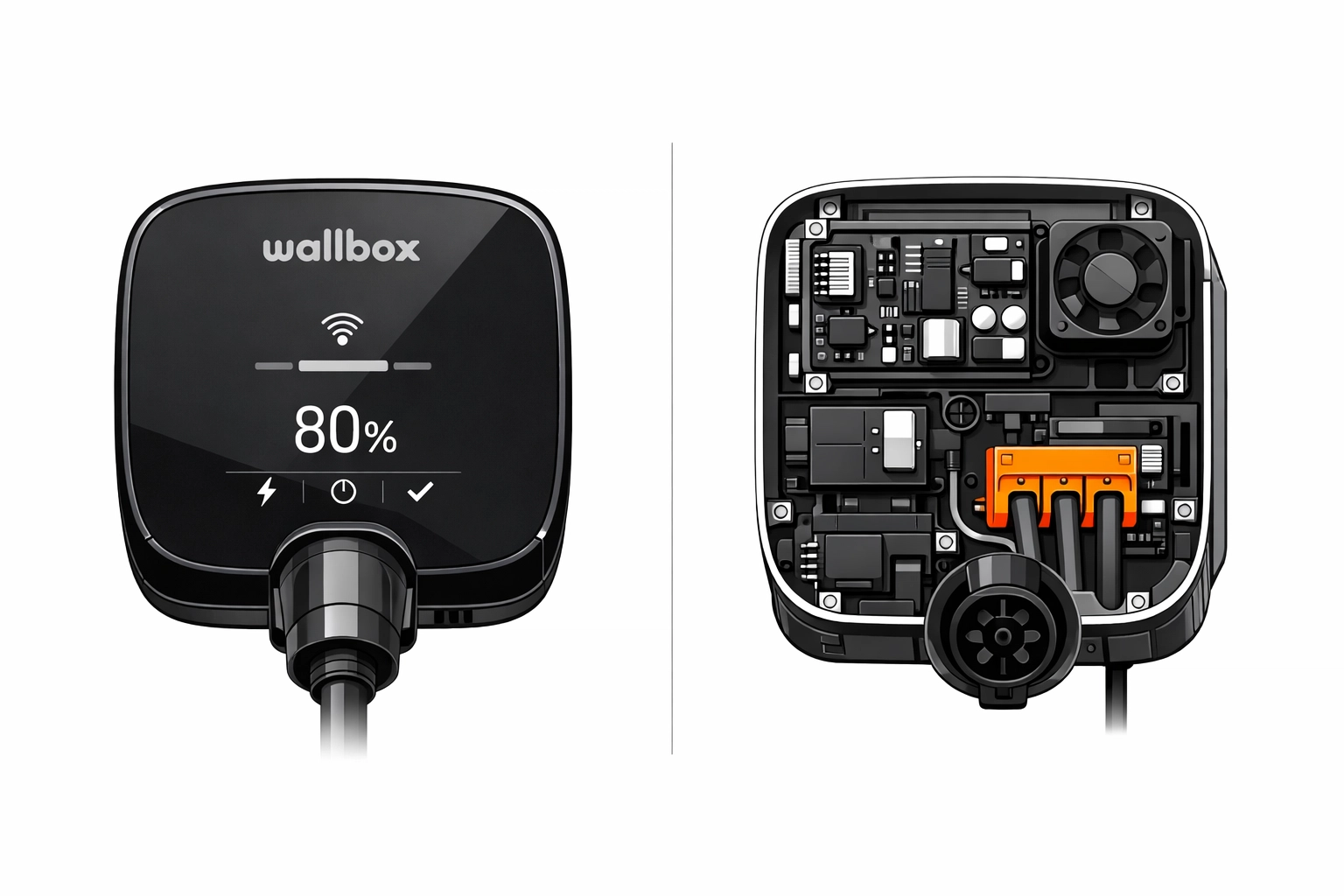 Moderne Wallbox für E-Autos als Bestandteil einer geprüften Elektroinstallation in Wien.