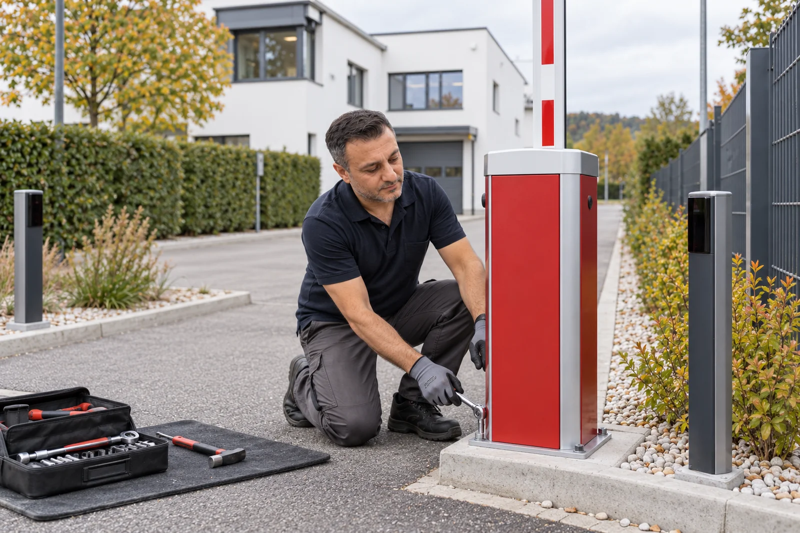 Schrankenanlage für eine Zufahrt