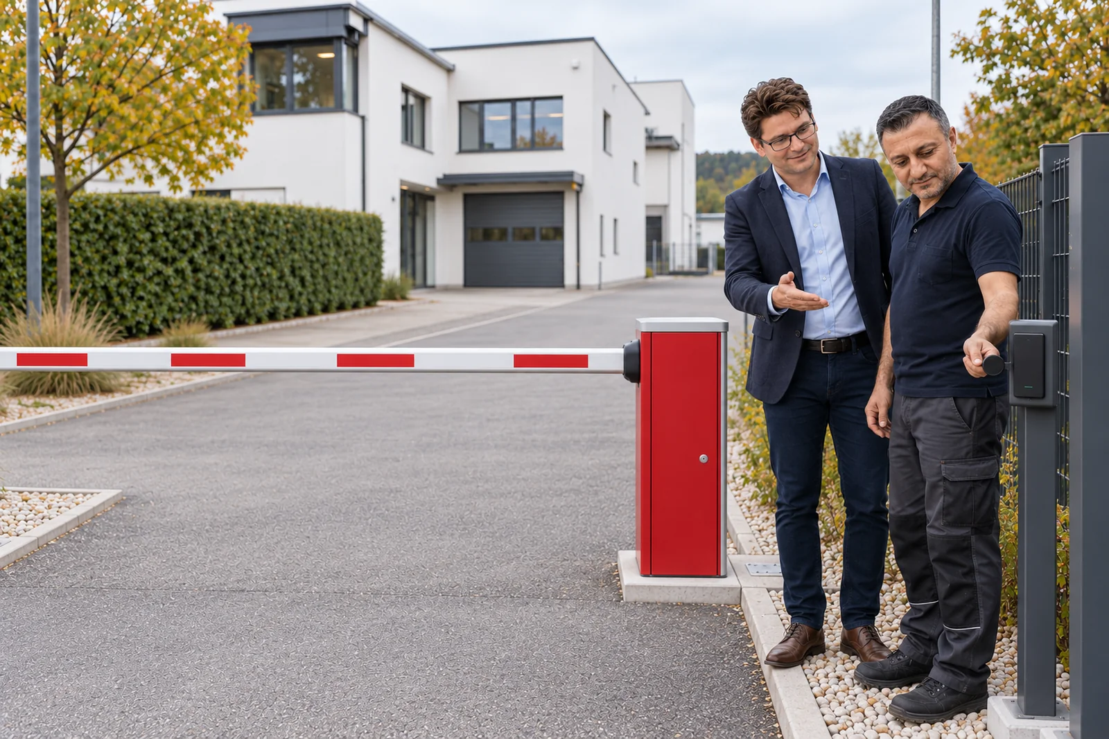 Schrankenanlage für eine Zufahrt