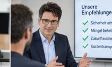 Besprechung der Prüfergebnisse und Empfehlungen