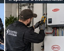 Arbeiten an einem Wechselrichter und dessen Anschlussleitungen