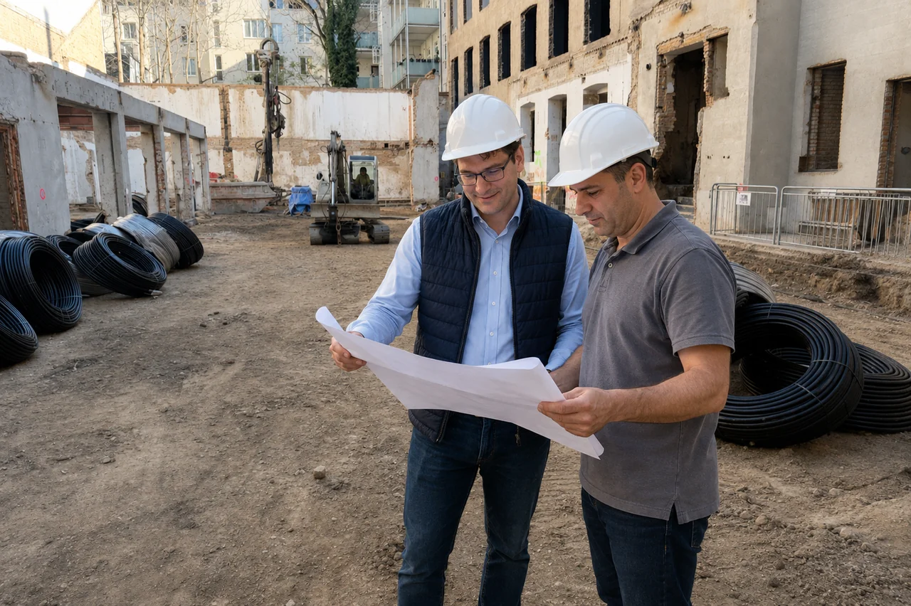 Projekt-baustelle – neu visualisiertes Elektro-Zentrum-Themenmotiv