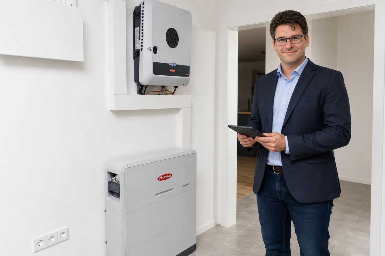 Projekt-speicher – neu visualisiertes Elektro-Zentrum-Themenmotiv