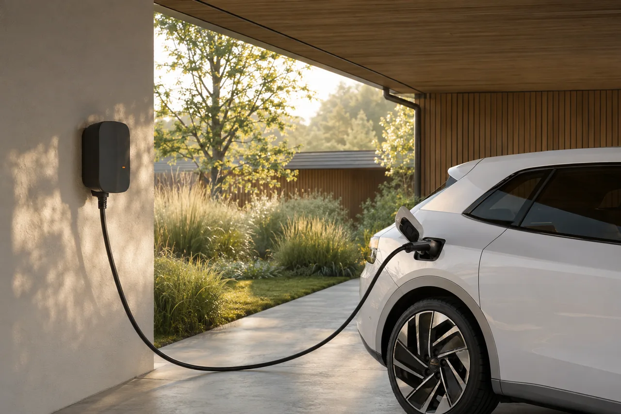 Wallbox – neu visualisiertes Elektro-Zentrum-Themenmotiv