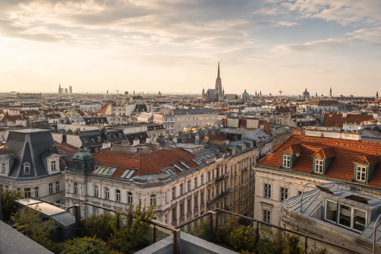 Wiener Stadtarchitektur – neu gerendertes Regionalmotiv