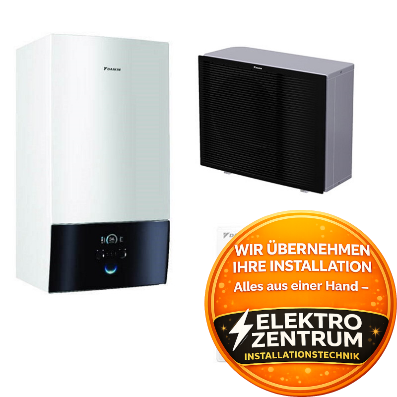 Wärmepumpe Daikin Altherma 3 H MT W 8kW ETBH12E9W + EPRA12EW1 - nur Heizung