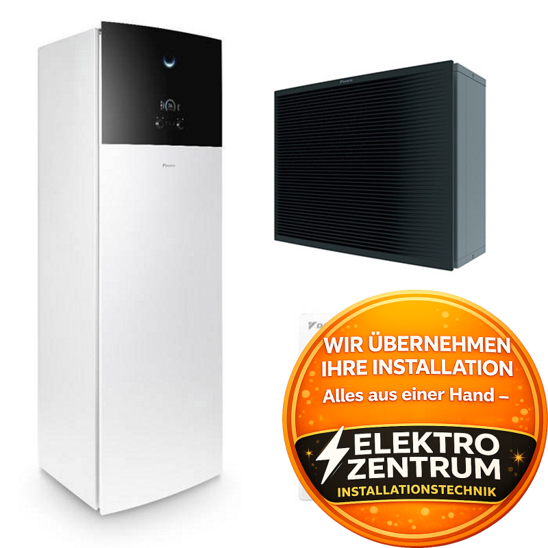 Wärmepumpe Daikin Altherma 3 H HT F 11kW ETVZ16S23E9W7 + EPRA14DW17 - Zweizonenheizung