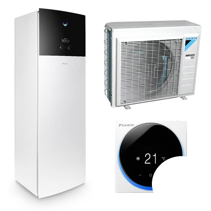 Wärmepumpe Daikin Altherma 3 R F 4kW EHVX04S23E6V + ERGA04EVA - Heizung & Kühlung