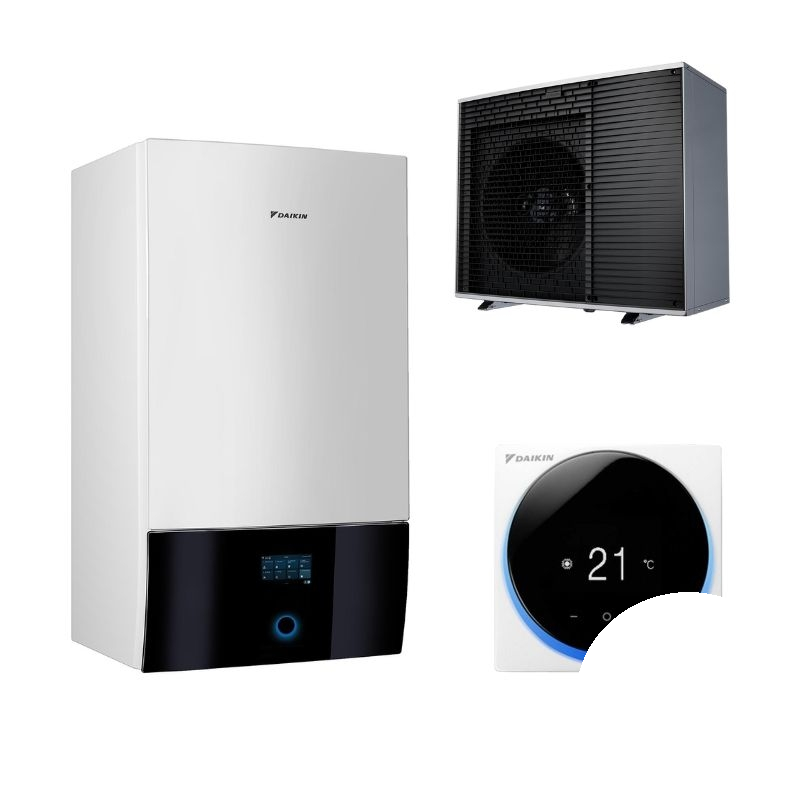 Wärmepumpe Daikin Altherma 4 H W 12kW EPBX14A9W + EPSK12AW1 – Heizung und Kühlung