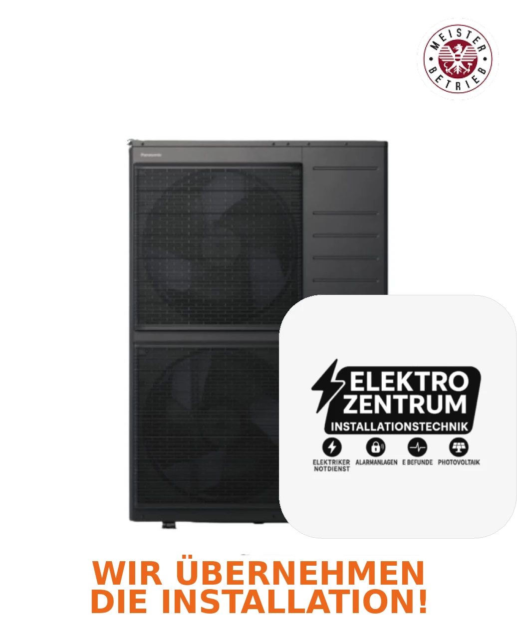 Wärmepumpe Panasonic Aquarea K T-CAP 9kW WH-ADC0912K9E83 + WH-UXZ09KE8 - Zweizonen-Heizen und -Kühlen