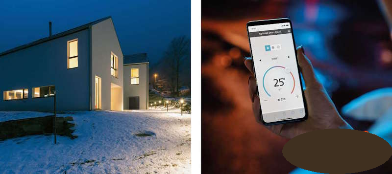 Wärmepumpe Panasonic Aquarea K High Performance 5kW WH-SDC0309K3E5 + WH-UDZ05KE5 - Zweizonen-Heizen und -Kühlen