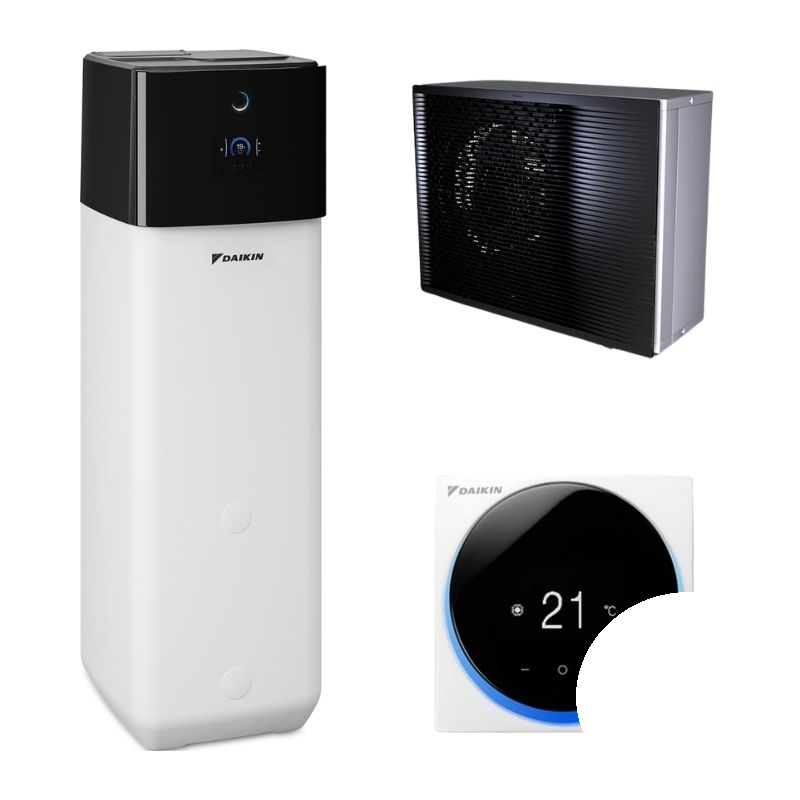 Wärmepumpe Daikin Altherma 3 R MT ECH2O 10kW ELSX12P30E + ERRA10EW1 - Heizen und Kühlen