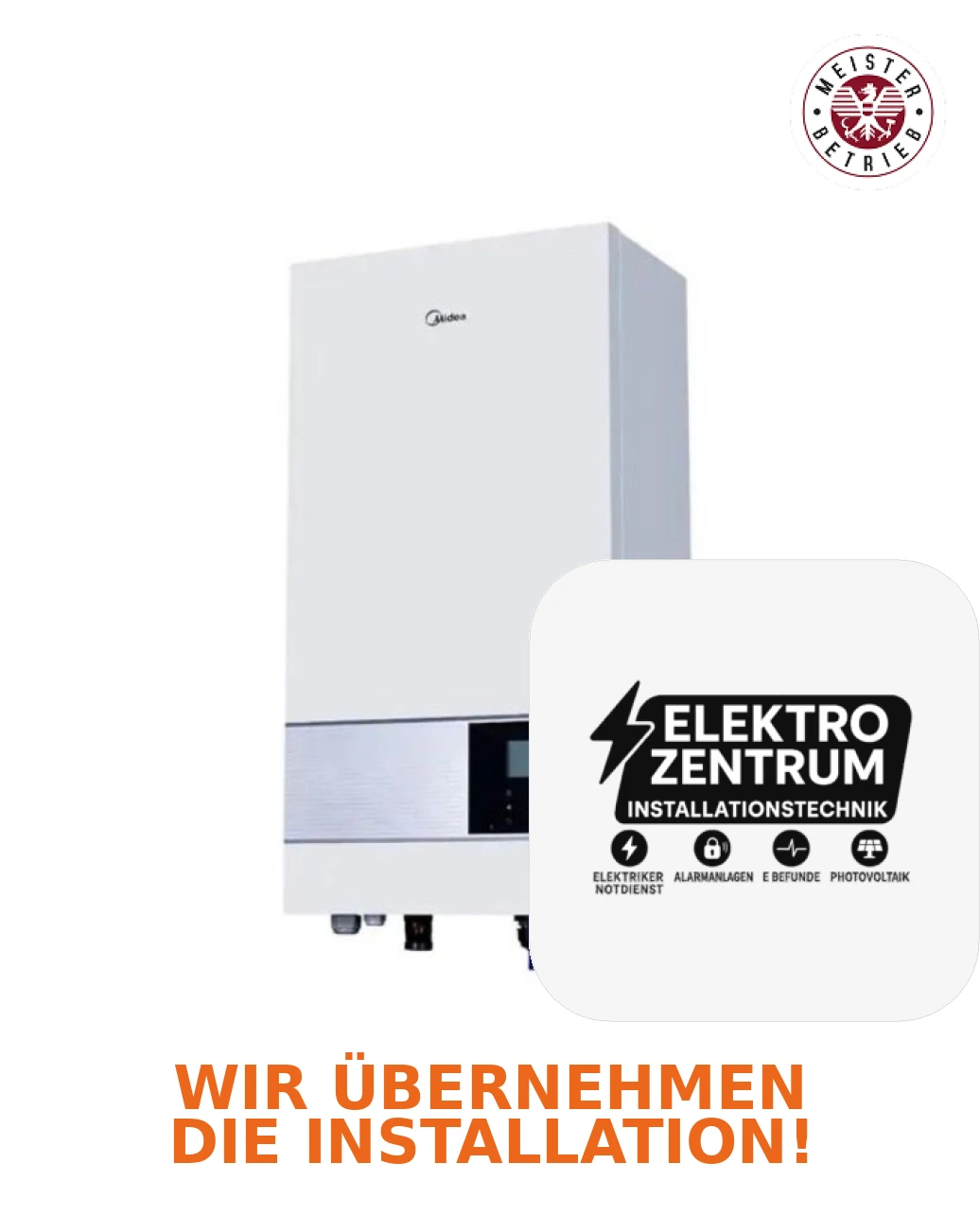 Wärmepumpe Midea M-Thermal 10 kW HB-A100/CD30GN8-B2 + MHA-V10W/D2N8-B2 - Heizen und -Kühlen