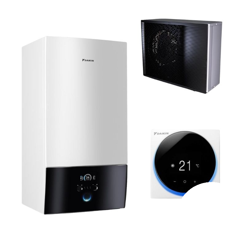 Wärmepumpe Daikin Altherma 3 R MT W 8kW ELBX12E9W + ERRA08EW1 - Heizen & Kühlen