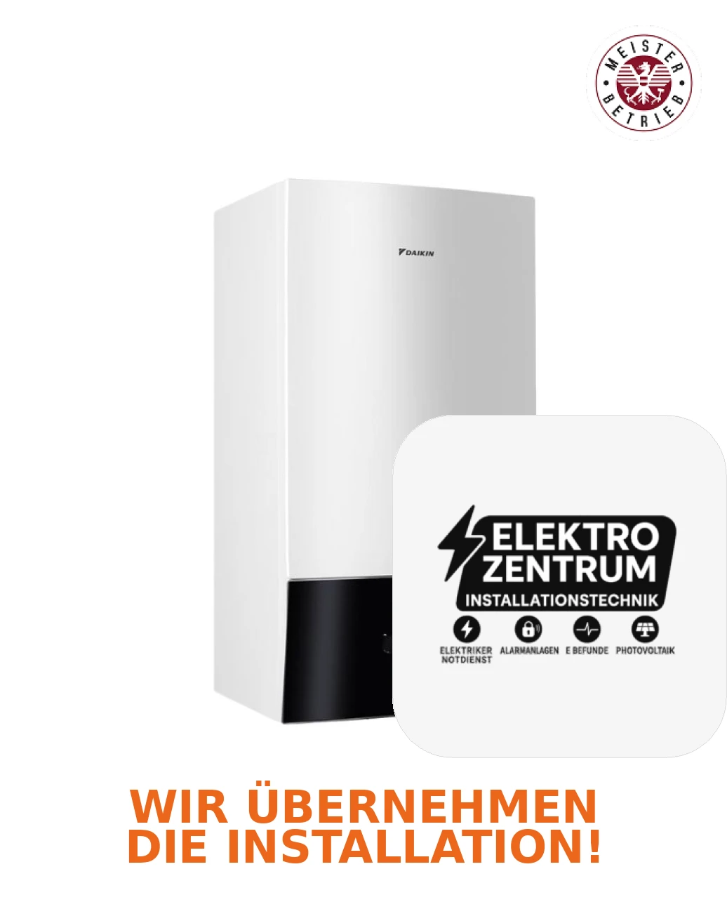 Wärmepumpe Daikin Altherma 3 R MT W 8kW ELBX12E9W + ERRA08EW1 - Heizen & Kühlen