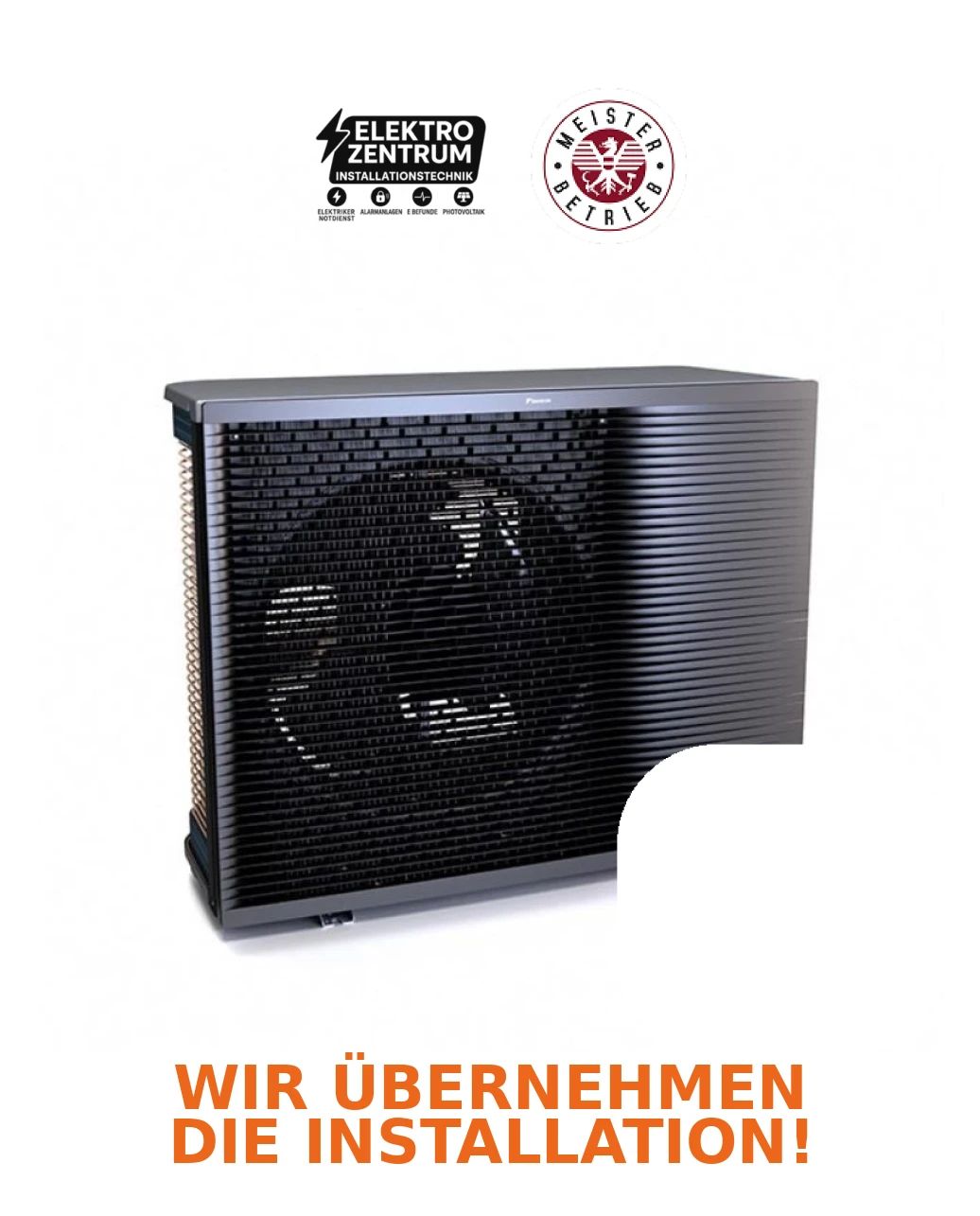 Wärmepumpe Daikin Altherma 3 R MT W 8kW ELBX12E9W + ERRA08EW1 - Heizen & Kühlen