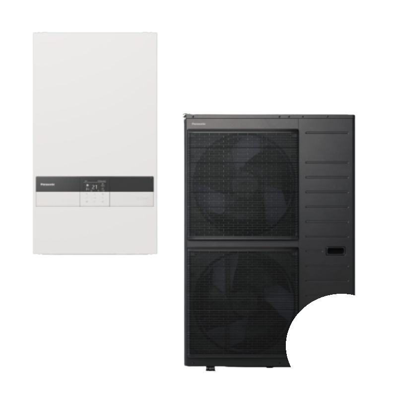 Wärmepumpe Panasonic Aquarea K T-CAP 9kW WH-SXC09K9E8 + WH-UXZ09KE8 - Zweizonen-Heizen und -Kühlen