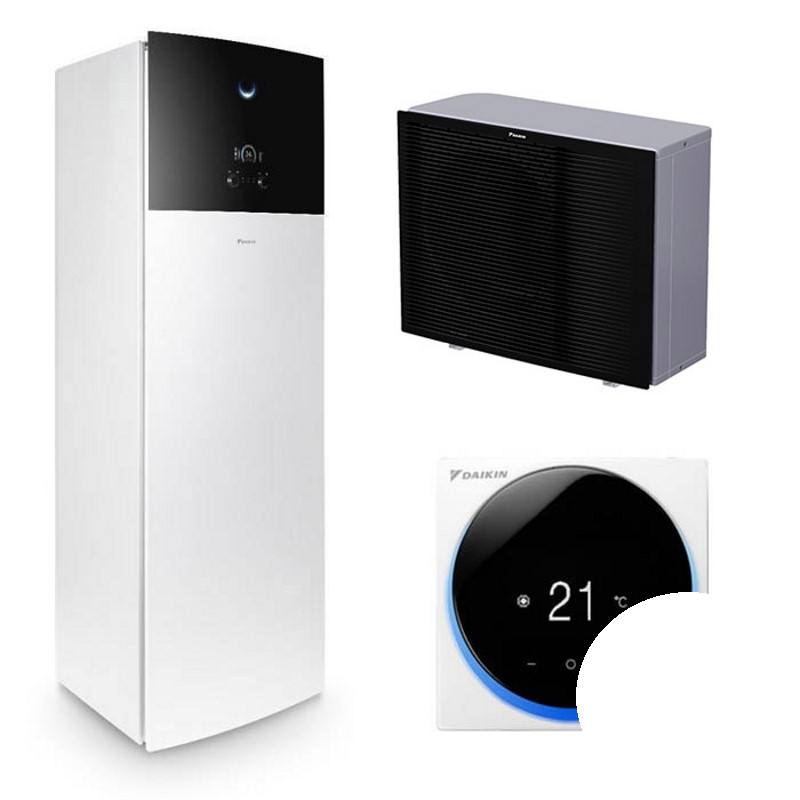 Wärmepumpe Daikin Altherma 3 H MT F 4kW ETVZ12S23E6V + EPRA08EW1 - Zweizonenheizung