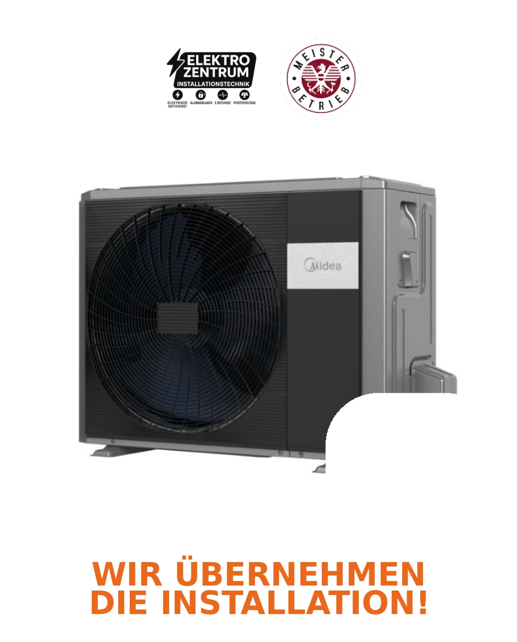 Wärmepumpe Midea M-Thermal 10 kW HBT-A100/190CD30GN8-B2 + MHA-V10W/D2N8-B2 - Heizen und -Kühlen