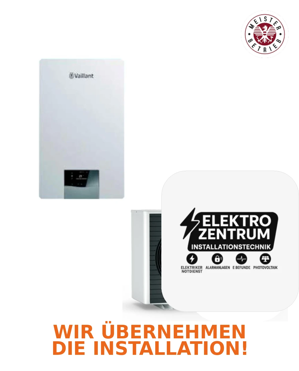 Wärmepumpe Vaillant aroTHERM Split Plus VWL 55/8.2 7kW – Heizung und -Kühlung