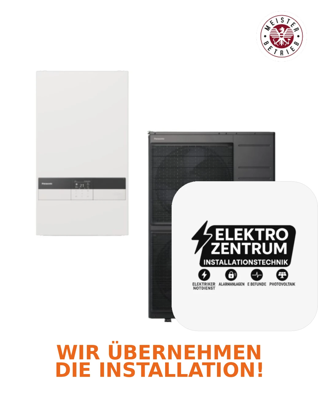 Wärmepumpe Panasonic Aquarea K High Performance 12kW WH-SDC12K9E8 + WH-UDZ12KE8 - Zweizonen-Heizen und -Kühlen