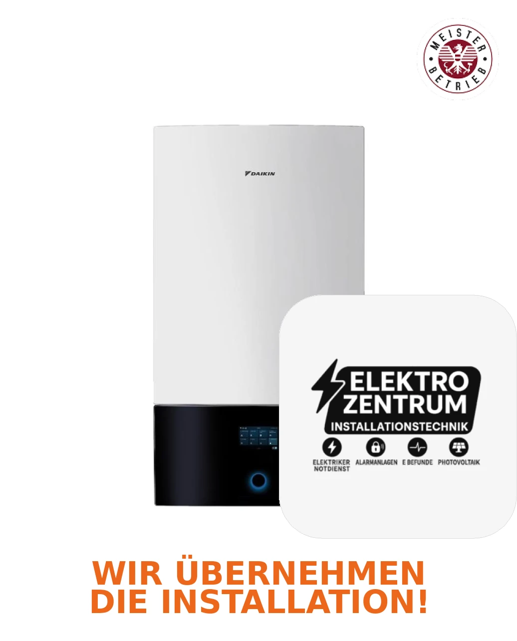 Wärmepumpe Daikin Altherma 4 H W 8kW EPBX10A9W + EPSK08AW1 – Heizung und Kühlung