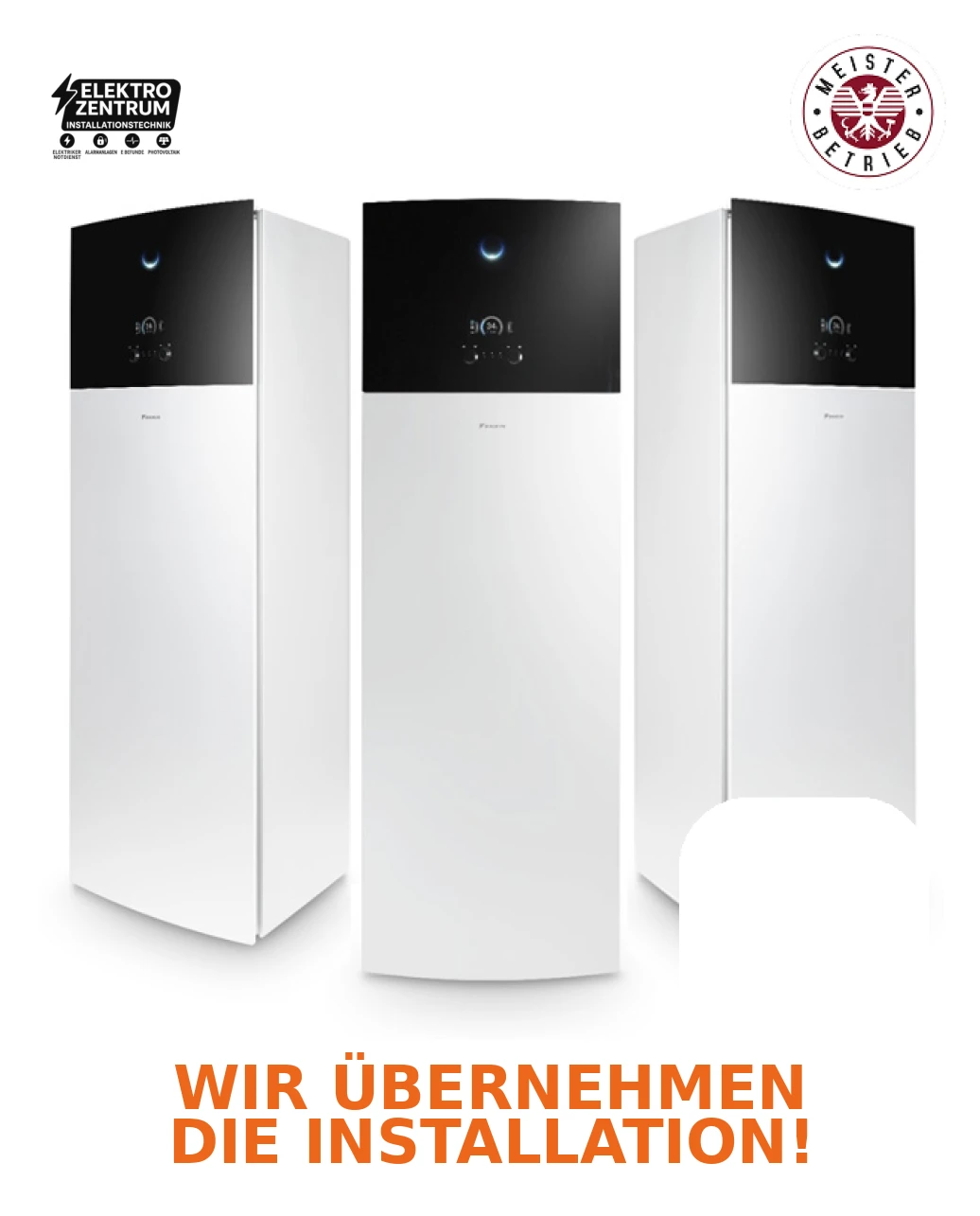 Wärmepumpe Daikin Altherma 3 H HT F 12kW ETVZ16S18E6V7 + EPRA16DW17 - Zweizonenheizung