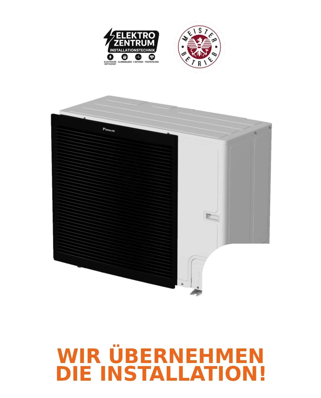 Wärmepumpe Daikin Altherma 3 R F 14kW EBVZ16S23D9W + ERLA14DW1 – Zweizonenheizung