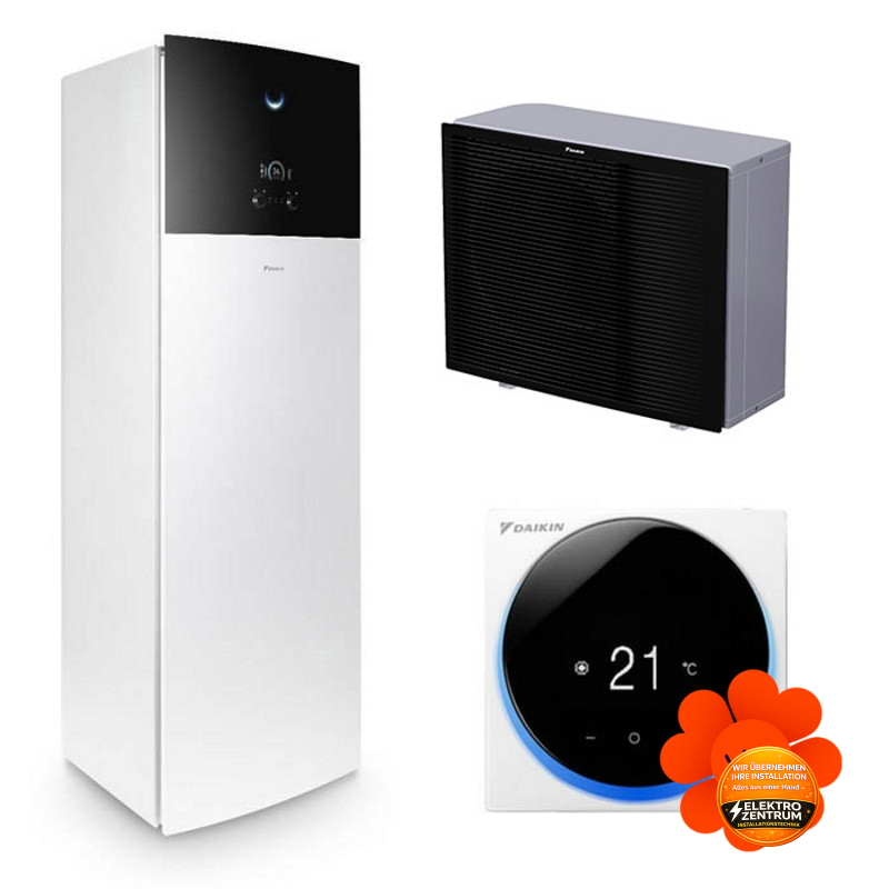 Wärmepumpe Daikin Altherma 3 H MT F 6kW ETVZ12S18E6V + EPRA10EW1 - Zweizonenheizung