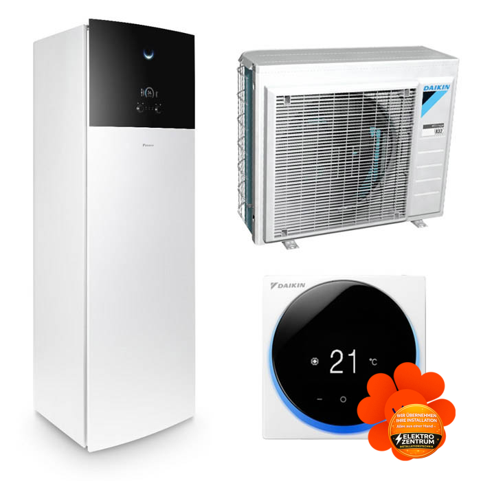 Wärmepumpe Daikin Altherma 3 R F 6kW EHVX08S23E6V + ERGA06EVA - Heizung & Kühlung