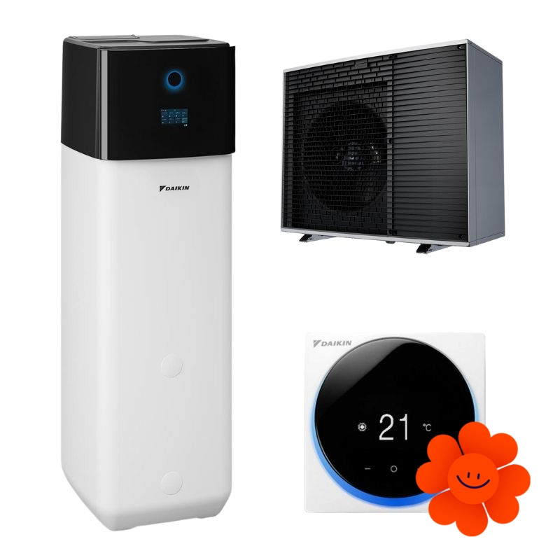 Wärmepumpe Daikin Altherma 4 H ECH2O 12kW EPSXB14P50A + EPSK12AW1 – Heizung und Kühlung