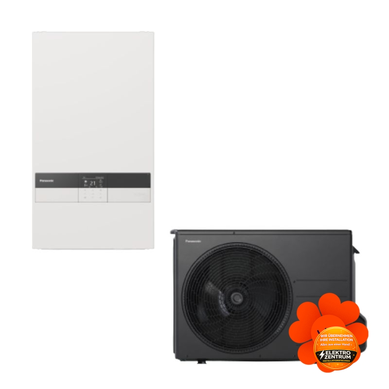 Wärmepumpe Panasonic Aquarea K High Performance 3kW WH-SDC0309K3E5 + WH-UDZ03KE5 - Zweizonen-Heizen und -Kühlen