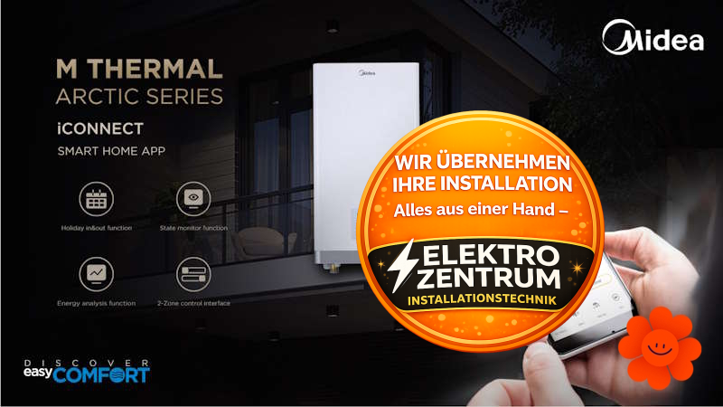 Wärmepumpe Midea M-Thermal 6 kW HBT-A100/240CD30GN8-B2 + MHA-V6W/D2N8-B2 - Heizen und -Kühlen Vorschau 5