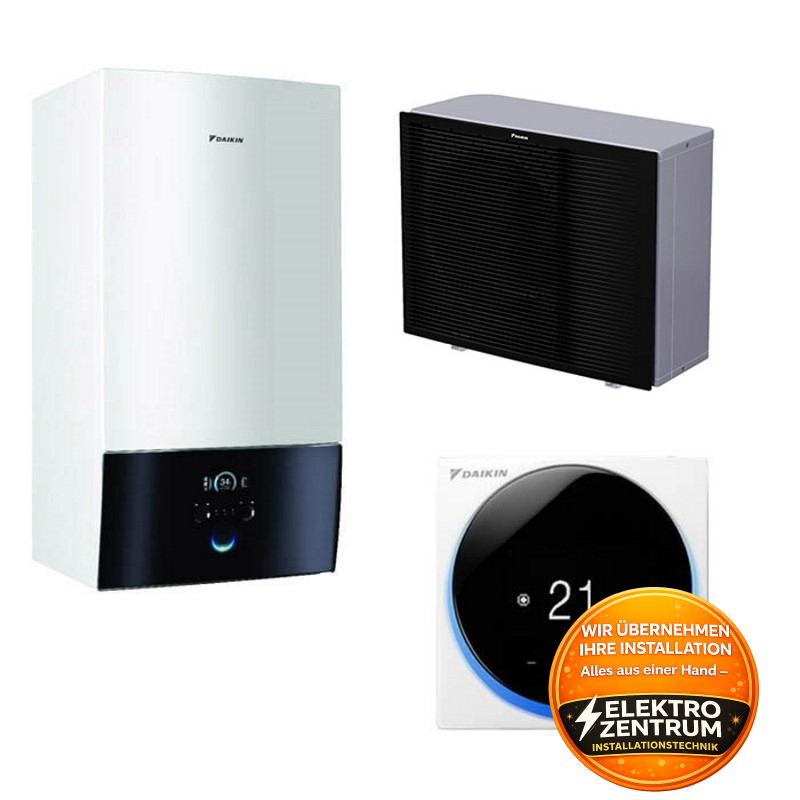 Wärmepumpe Daikin Altherma 3 H MT W 6kW ETBX12E9W + EPRA10EW1 - Heizung & Kühlung