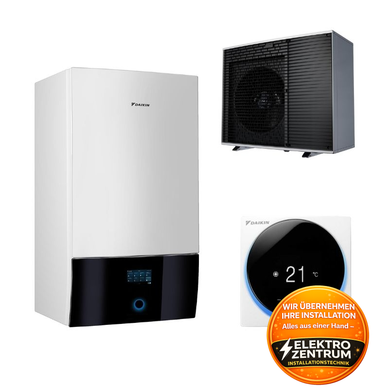 Wärmepumpe Daikin Altherma 4 H W 10kW EPBX10A9W + EPSK10AW1 – Heizung und Kühlung