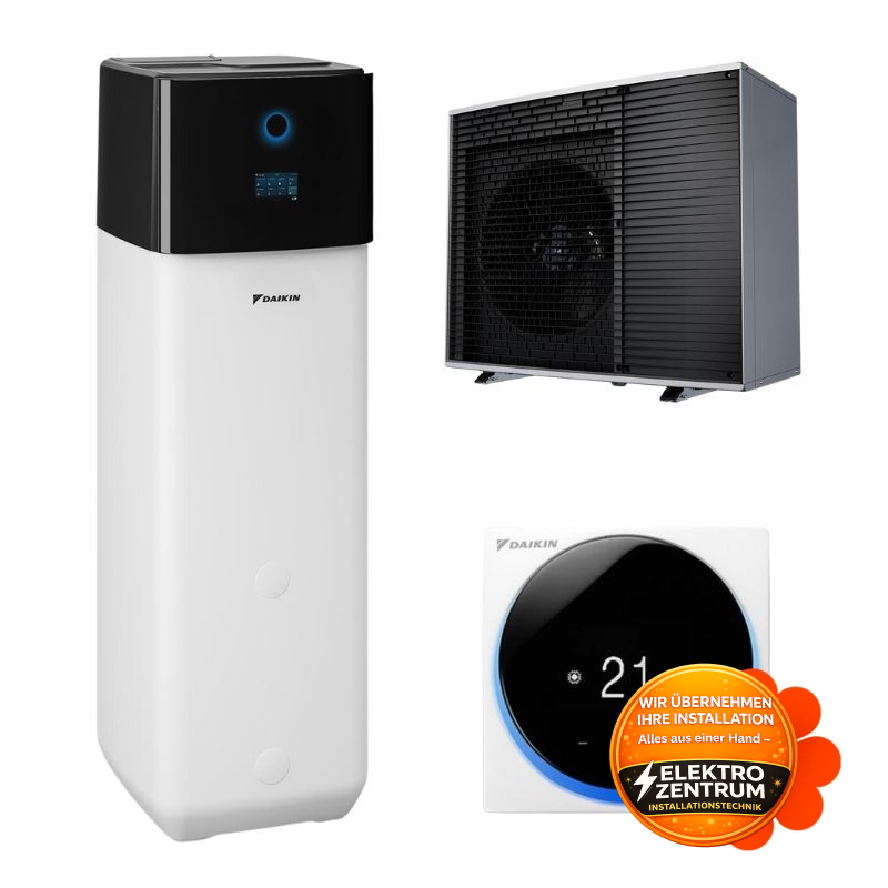 Wärmepumpe Daikin Altherma 4 H ECH2O 8kW EPSX10P50A + EPSK08AW1 – Heizung und Kühlung