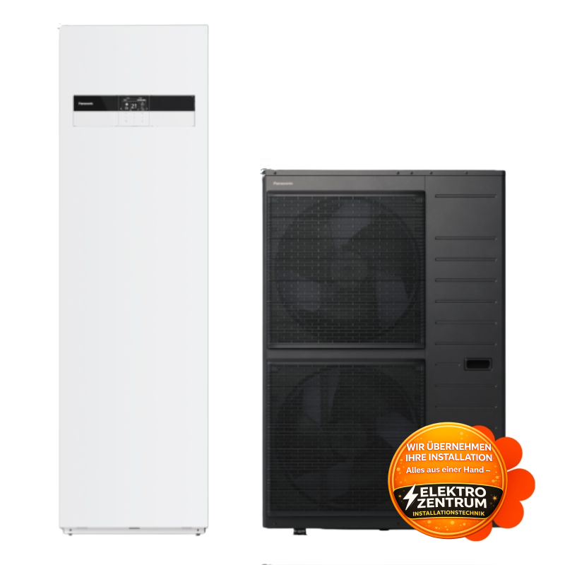 Wärmepumpe Panasonic Aquarea K High Performance 9kW WH-ADC0912K9E83 + WH-UDZ09KE8 - Zweizonen-Heizen und -Kühlen