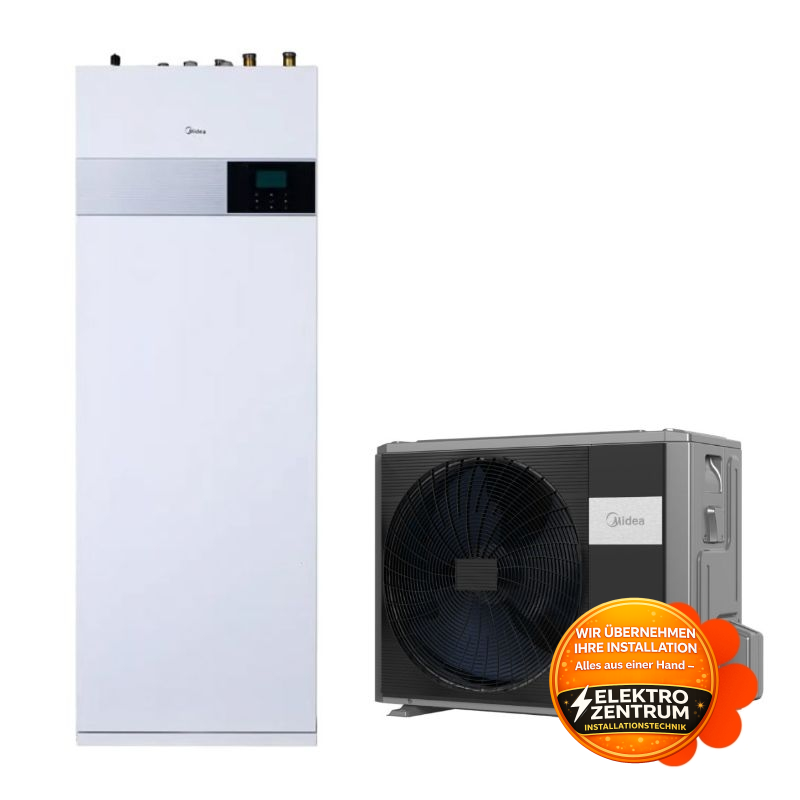 Wärmepumpe Midea M-Thermal 8 kW HBT-A100/240CD30GN8-B2 + MHA-V8W/D2N8-B2 - Heizen und -Kühlen
