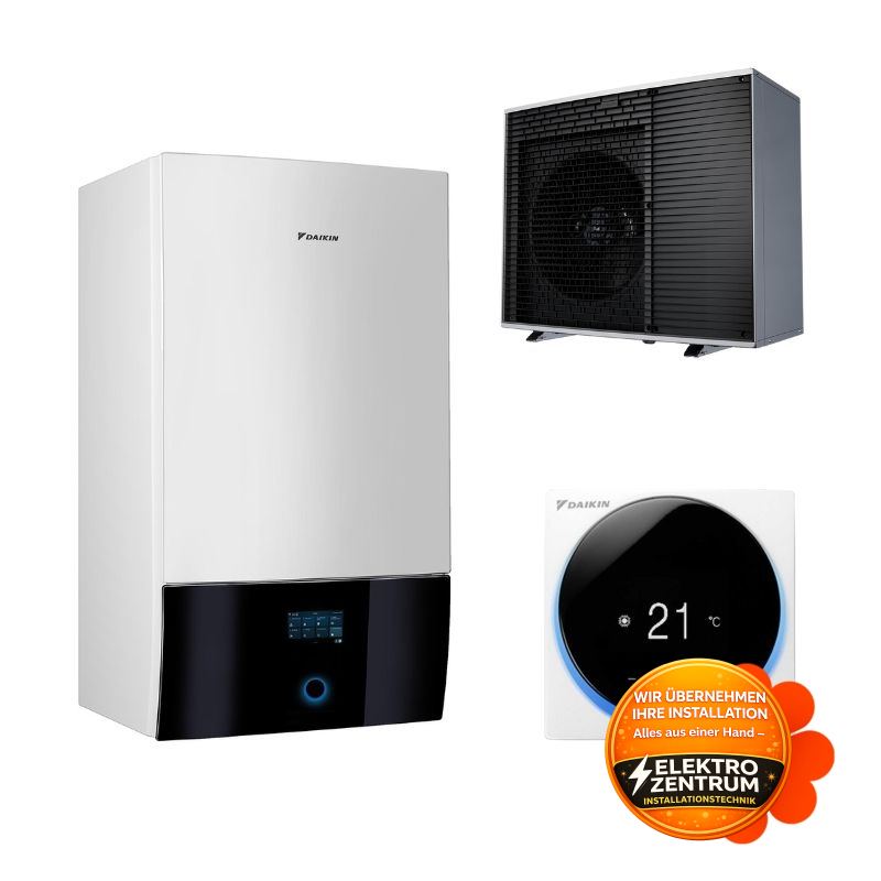 Wärmepumpe Daikin Altherma 4 H W 14kW EPBX14A9W + EPSK14AW1 – Heizung und Kühlung