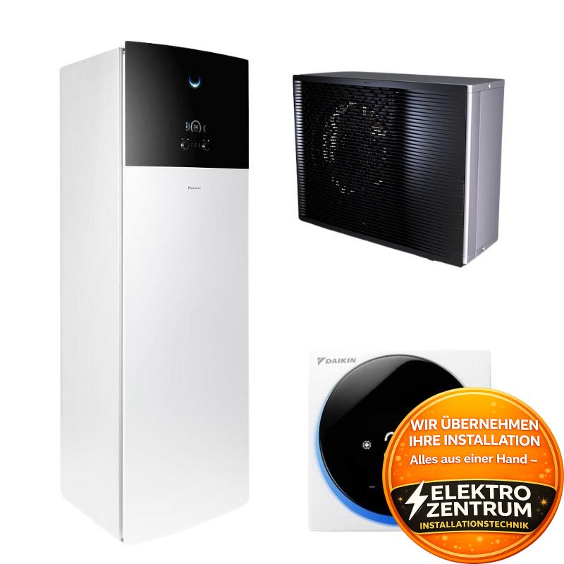 Wärmepumpe Daikin Altherma 3 R MT F 10kW ELVX12S23E9W + ERRA10EW1 - Heizen & Kühlen