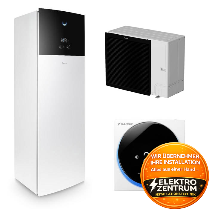 Wärmepumpe Daikin Altherma 3 R F 11kW EBVX11S18D9W + ERLA11DW1 - Heizung & Kühlung