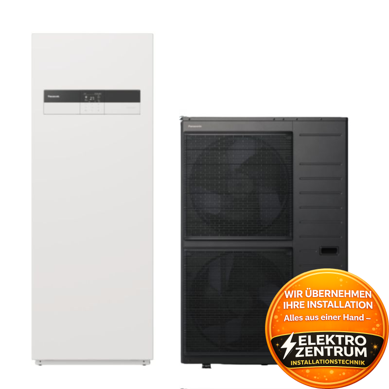 Wärmepumpe Panasonic Aquarea K High Performance 12kW WH-ADC0912K9E8 + WH-UDZ12KE8 - Zweizonen-Heizen und -Kühle