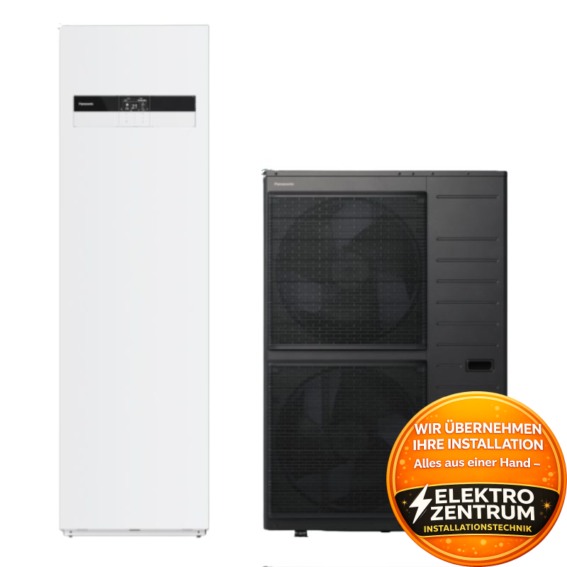 Wärmepumpe Panasonic Aquarea K High Performance 16kW WH-ADC16K9E83 + WH-UDZ16KE8 - Zweizonen-Heizen und -Kühlen